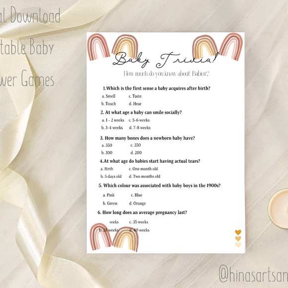 Printable baby shower games pack of 6 - Picture 3 of 7